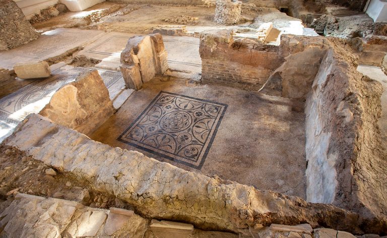 archeology domus of the surgeon mosaics rimini a tourist town on the adriatic coast italy