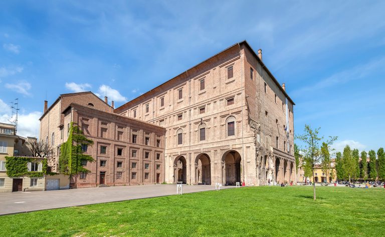 Parma, Italy. View of Palazzo della Pilotta - 16th-century palace complex in historical centre of the city