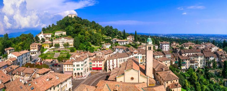 Most beautiful medieval villages (borgo) of Italy  - Asolo in Veneto region