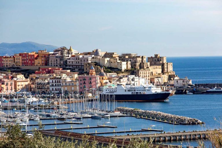 Pozzuoli harbor and old town