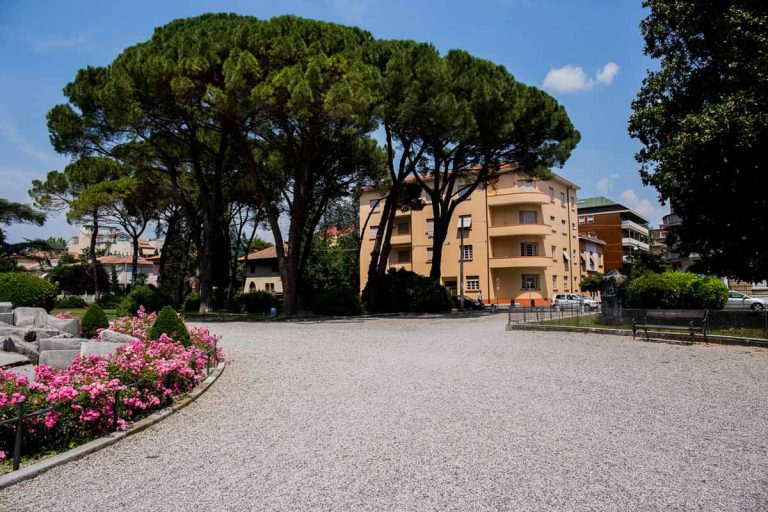 Path in the park in Gorizia