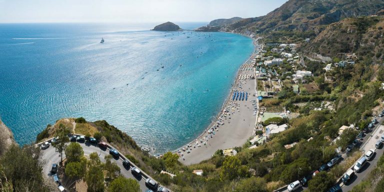 overview of the island of Ischia with santangelo view