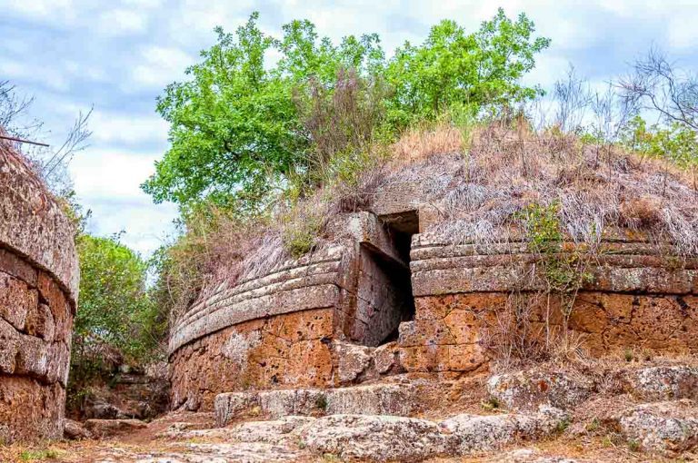 Necropolises of Tarquinia and Cerveteri in Italy