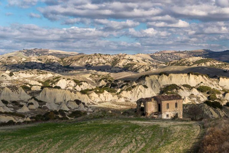 autumnal Basilicata sceneries in the Calanchi area