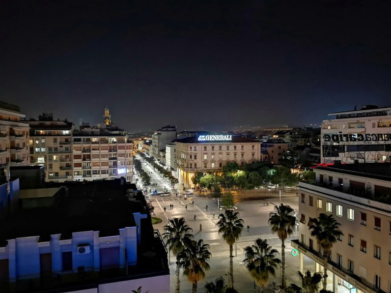 square di pescara at night 18 /02/2019 italy