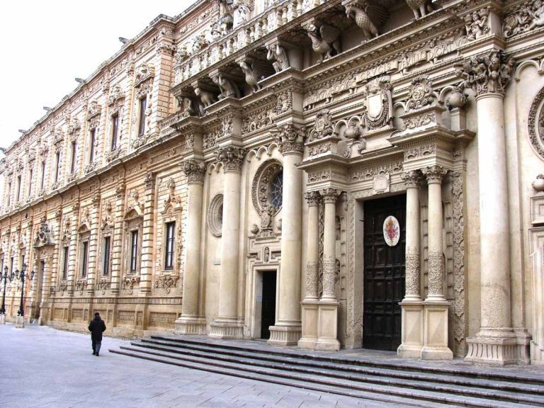 The Santa Croce Church in the city of Lecce in Southern Italy