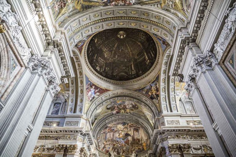 ROME, ITALY - APRIL 17: Interior of Sant'Ignazio Church on April 17, 2017 in Rome