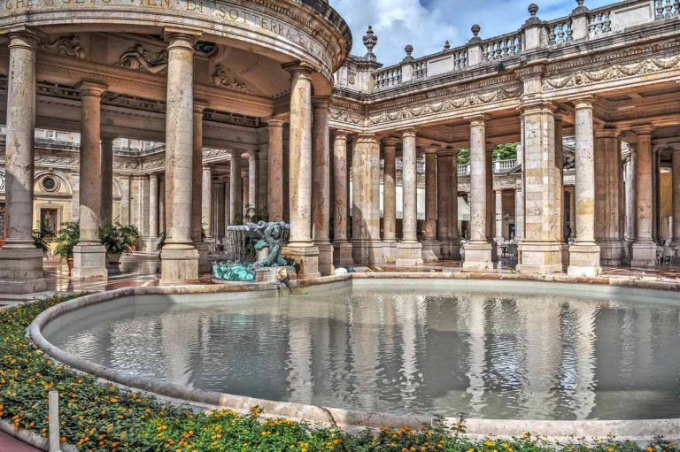 ancient pool in Montecatini Terme, Tuscany