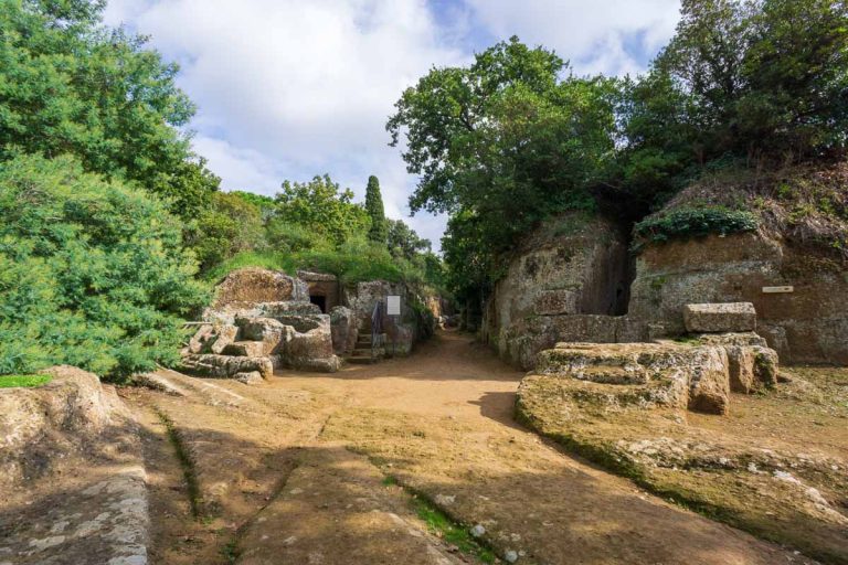 Etruscan necropolis (8th century b.C.) Cerveteri Rome Province, Italy. UNESCO World Heritage