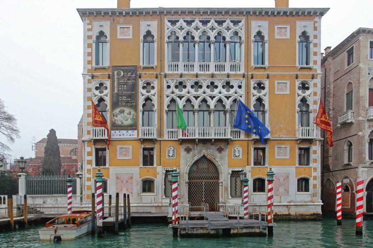 VENICE, ITALY - DECEMBER 18: Art Gallery Academy in Venice on DECEMBER 18, 2012. Famous Gallerie dell Accademia at Grand Canal in Venice, Italy.