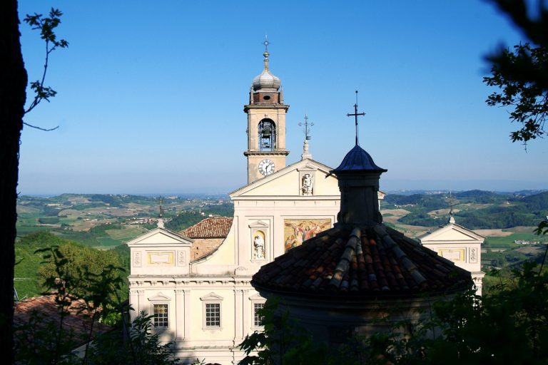 Serralunga di Crea, Piedmont, Italy- 04-22-2009-Serralunga di Crea Sacred Mounts is included in the UNESCO's World Heritage List.