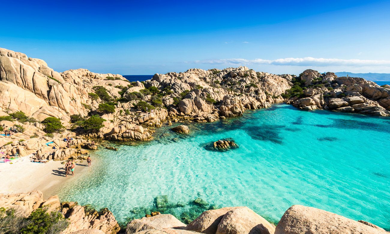 Panoramic,View,Of,Cala,Coticcio,On,The,Island,Of,Caprera,