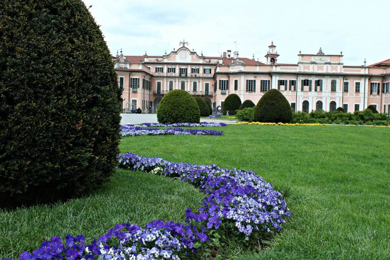 Italy, Lombardia, Varese: Giardini Estensi and Villa Mirabello.